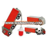 Customized Soft PVC USB Flash Drive Truck Car New Shape  USB Pen Drive Promotional Gifts  4gb 8gb 16gb 32gb