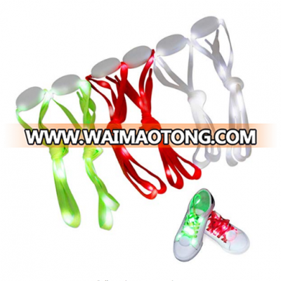 Hot sale glow in the dark flashing led shoelaces