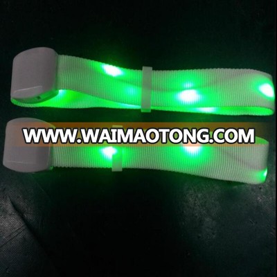 Hot selling Flashing led webbing controller bracelet,radio led bracelet