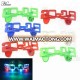 New product fashion 2019 new year plastic flashing led glasses